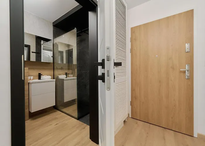 New Studio Teczowa With Free Garage By Renters 公寓 *